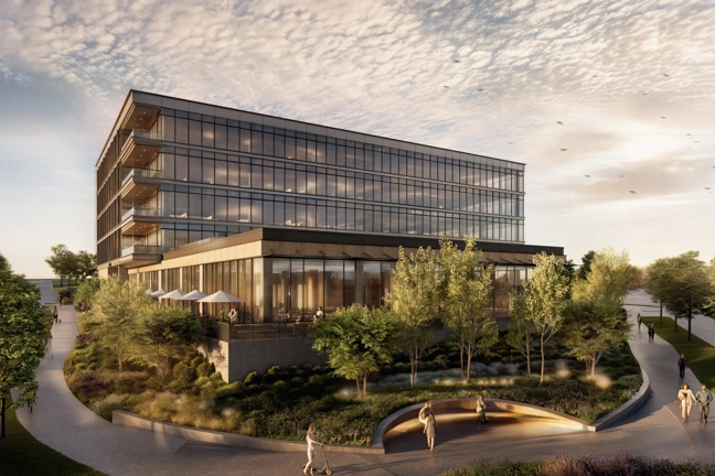 rendering of office building